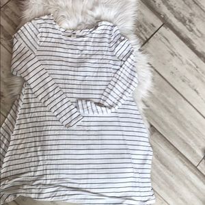 White and navy shirt dress